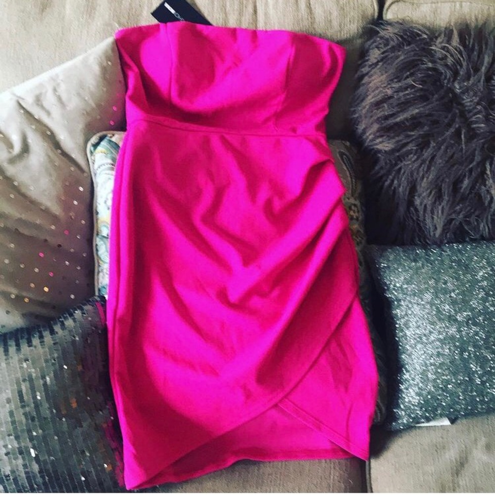 Pink mini dress